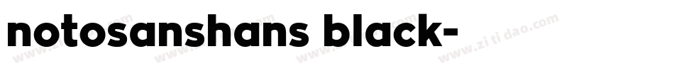 notosanshans black字体转换